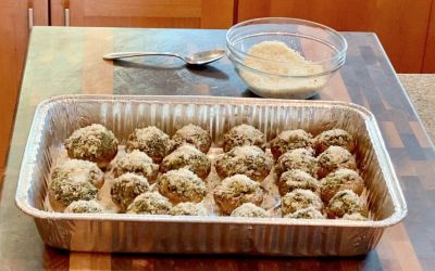 Pesto Stuffed Mushrooms 